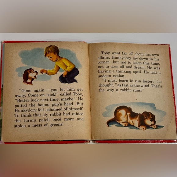 Vintage 1952 Whoop-ee Hunkydory! Puppy dog story Whitman Tell-A-Tale HC book - Picture 6 of 16